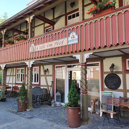 Cafe Im Hof- Bed & Breakfast Streufdorf Buitenkant foto