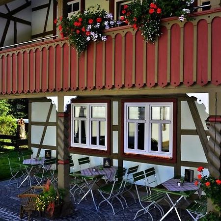 Cafe Im Hof- Bed & Breakfast Streufdorf Buitenkant foto