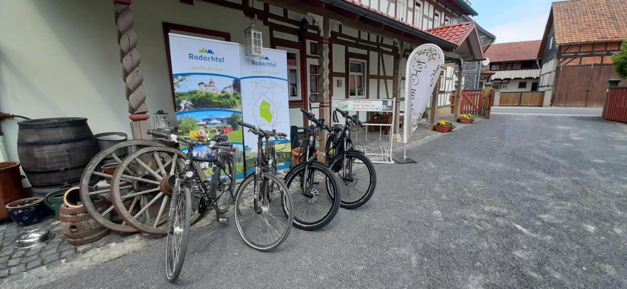 Cafe Im Hof- Bed & Breakfast Streufdorf Buitenkant foto