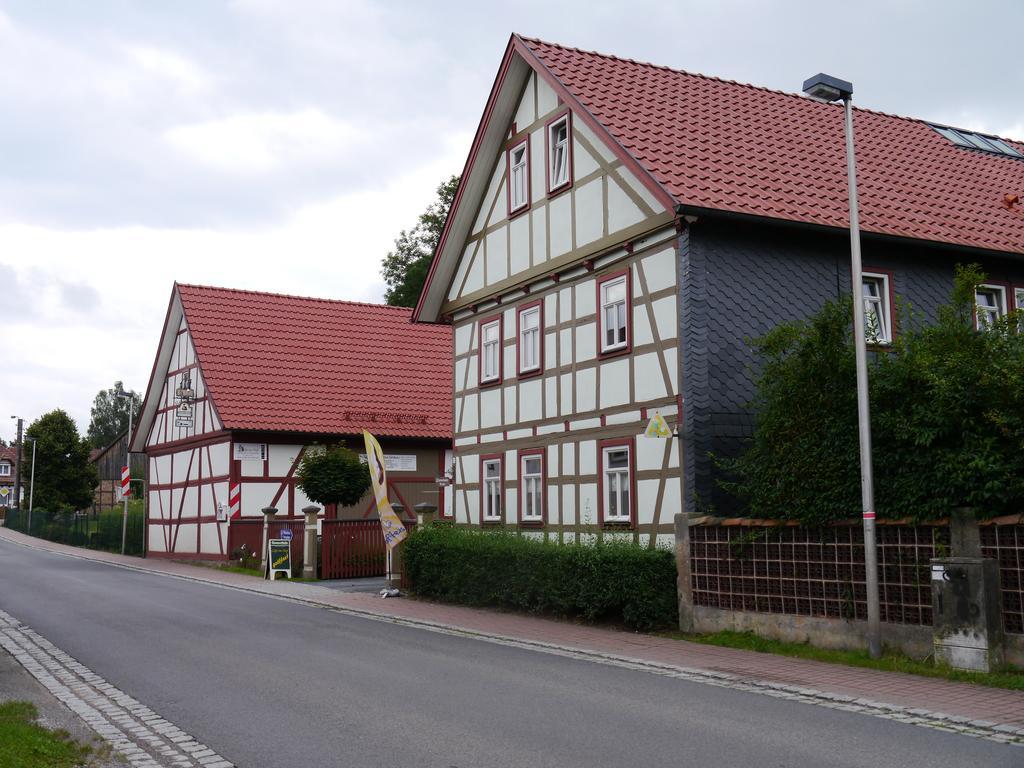 Cafe Im Hof- Bed & Breakfast Streufdorf Buitenkant foto